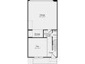 Detailed floorplan showcasing garage, storage, foyer, and flex areas, ideal for visualizing space and layout at 1746 Blanche St, Charlotte, NC 28262