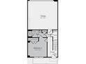 Floorplan featuring a garage, bedroom, bathroom, entry and stairs at 1750 Blanche St, Charlotte, NC 28262