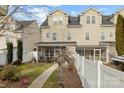 Private backyard with screened porch and walkway at 13823 Waverton Ln, Huntersville, NC 28078