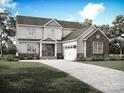 Two-story house with stone and vinyl siding, a covered porch, and a two-car garage at 1852 Yardley St, Rock Hill, SC 29732