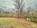 Large backyard with a playset, providing ample space for children at 568 Mahaffey Dr, Salisbury, NC 28146