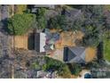 House and detached garage from above at 2300 Hopedale Ave, Charlotte, NC 28207