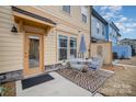 Small patio with table and chairs, adjacent to the house at 684 Dunkins Ferry Rd, Rock Hill, SC 29730