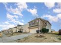 Suburban neighborhood with houses and yards at 195 Hidden Lakes Rd, Statesville, NC 28677