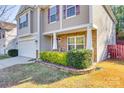 Landscaped front yard with stone border and well-maintained shrubs at 2978 Arthur Rd, Indian Land, SC 29707