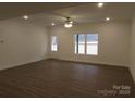 Spacious living room with hardwood floors and ceiling fan at 3720 Turner Rd, Clover, SC 29710