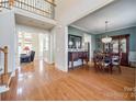 Two-story foyer with hardwood floors and formal dining room at 2420 Valelake Rd, York, SC 29745