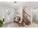 Bright entryway with bench and staircase at 415 Cameron Dr, Salisbury, NC 28147