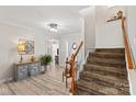 Entryway view of staircase and sitting area at 415 Cameron Dr, Salisbury, NC 28147