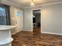 Bright dining area with hardwood floors and view to living room at 235 Linda St, Salisbury, NC 28146