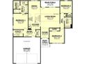 Three bedroom, two bath home with open living area and two-car garage at 117 Chavis Ln, Lincolnton, NC 28092