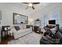 Spacious home office with large mirror and comfortable sofa at 3935 Yosemite Way, Fort Mill, SC 29707