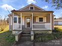 House front view, featuring a porch and steps at 117 Mardon Ln, Statesville, NC 28677