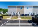 Rear view of townhome showing parking and private access at 3937 Newhall Dr, Hickory, NC 28601