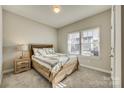 Cozy bedroom with wood-toned furniture and ample natural light at 40196 Crooked Stick Dr, Lancaster, SC 29720