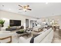 Open living room, kitchen, and dining area with hardwood floors at 801 S Long St, Salisbury, NC 28144
