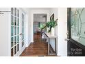 Hardwood floors and white French doors in an entryway at 130 Paige Rd # 12, Kings Mountain, NC 28086