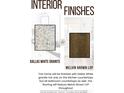 Interior finishes showcasing Dallas White granite countertops paired with Melvin Brown LVP flooring at 143 Tranquility Ln, Harmony, NC 28634