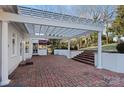 Brick patio with pergola and access to the house at 430 43Rd Nw Ave, Hickory, NC 28601