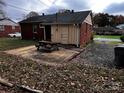 Backyard with patio and picnic table at 1810 Trentwood Pl, Charlotte, NC 28216