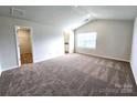 Spacious main bedroom with carpet flooring and an ensuite bathroom at 114 Lightning Dr, Shelby, NC 28152