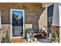 Stylish front door with wreath and welcoming decor at 508 Cranford Dr, Pineville, NC 28134