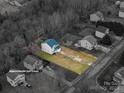 Aerial view showing house and approximate lot lines at 1529 Brookgreen Ave, Statesville, NC 28677