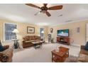 Spacious bonus room with a TV and comfy seating at 7282 James Ct, Denver, NC 28037