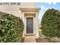 Dark brown front door and walkway to townhome at 415 Kilberry Ln, Fort Mill, SC 29715