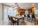 Bright kitchen with hardwood floors, an island, and stainless steel appliances at 629 Cordova Ct, Salisbury, NC 28146