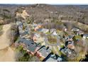 Aerial view of neighborhood with golf course views at 5428 Old Course Dr, Cramerton, NC 28032