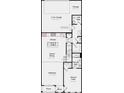 First floor plan showing kitchen, gathering room, and two-car garage at 3107 Beacon Heights Rd, Indian Land, SC 29707