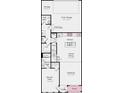 First floor plan showcasing a two-car garage, kitchen, and second suite at 3109 Beacon Heights Rd, Indian Land, SC 29707