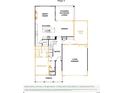 First floor plan featuring an open layout including the great room, kitchen, dining area, bedroom, and two car garage at 224 Windy Dell Dr, Tega Cay, SC 29708