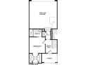 Lower level floor plan includes two-car garage, bedroom, and bath at 421 Delburg Mill Alley Dr, Davidson, NC 28036