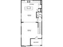 Mid level floor plan features kitchen, dining, Gathering room, and balcony at 421 Delburg Mill Alley Dr, Davidson, NC 28036