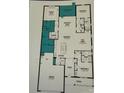One story floor plan with 3 bedrooms, 2 baths, and a 2 car garage at 9625 Liberty Hill Dr, Mint Hill, NC 28227