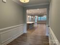 Foyer with view into kitchen and Gathering room at 9625 Liberty Hill Dr, Mint Hill, NC 28227