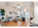 Spacious living room with hardwood floors and fireplace at 758 Emerson Dr, Mooresville, NC 28115