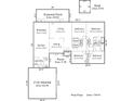 Layout of the first floor of the property at 8115 Kingsland Dr, Waxhaw, NC 28173