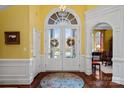 Bright entryway with double doors and decorative flooring at 104 Lazenby Dr, Fort Mill, SC 29715