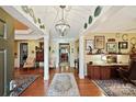 Spacious entryway with hardwood floors and built-in office at 2087 Yellowstone Dr, Fort Mill, SC 29707
