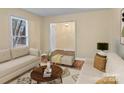 Inviting living room with hardwood floors, neutral decor, and comfortable seating at 3 Old Farm Rd, Salisbury, NC 28147