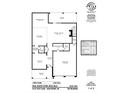 Detailed first-floor plan showing the layout of the kitchen, living room, dining, and garage at 2732 Ritz Ln, Matthews, NC 28105