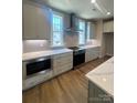 Stylish kitchen with stainless steel appliances, light cabinetry, and light countertops at 429 Delburg Mill Alley Dr, Davidson, NC 28036