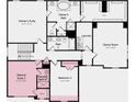 Upstairs floor plan with owner's suite, game room, and secondary suite at 147 Holsworthy Dr, Mooresville, NC 28115