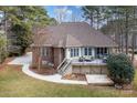 Spacious backyard featuring a large deck perfect for entertaining at 302 Mccrary Rd, Mooresville, NC 28117