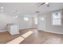 Bright living room with hardwood floors and kitchen island at 1443 Southwest Blvd, Newton, NC 28658