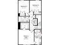 Second floor plan featuring owner's suite and two bedrooms at 2306 Donnelly Hills Ln, Charlotte, NC 28262