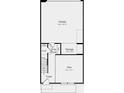 Lower level floor plan showcasing garage, flex space, and storage at 2310 Donnelly Hills Ln, Charlotte, NC 28262